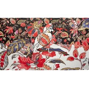 Desigual‎ Foulard women's scarf shawl wrap white black red floral viscose NEW